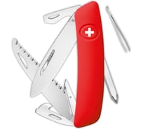 Швейцарский нож Swiza D06 Standard 95 мм, 12 функций, красный KNI.0060.1000