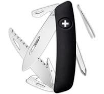 Швейцарский нож Swiza D06 Standard 95 мм, 12 функций, черный KNI.0060.1010