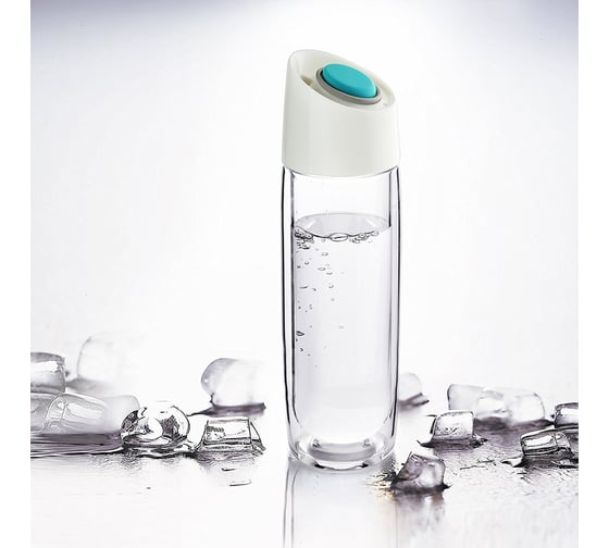 Термокружка Asobu Simply clear 0.4 л, голубая DWG77 teal