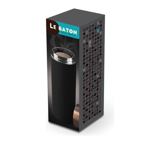 Термос Asobu Le baton 0.5 л, черный/медный LB17 copper