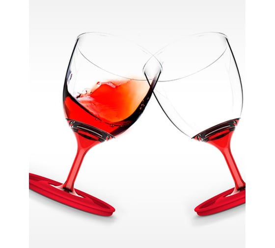 Набор складных бокалов Asobu Stack n' go vino, 2x0,4 л, красный, VT13 red 2 pc set