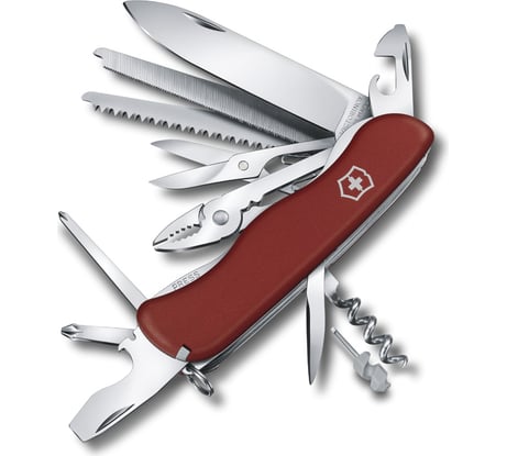 Нож Victorinox WorkChamp 111 мм, 21 функция, красный 0.8564