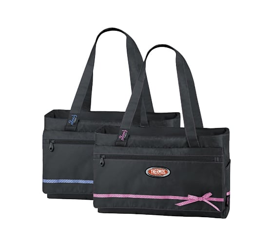 Сумка-холодильник THERMOS Foogo Large Diaper Fashion Bag черная/розовая 003355-p 1