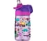 Пластиковая детская бутылка FJBOTTLE KJ-YY450 фиолетовая, машины, с соломинкой, 0.450 мл 450.0945 1