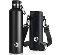 Термобутылка для напитков FJBOTTLE KJ-KL1000 черная, 1000 мл 1000.0327