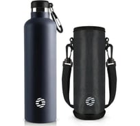 Термобутылка для напитков FJBOTTLE KJ-KL1000 темно-синяя, 1000 мл 1000.2642