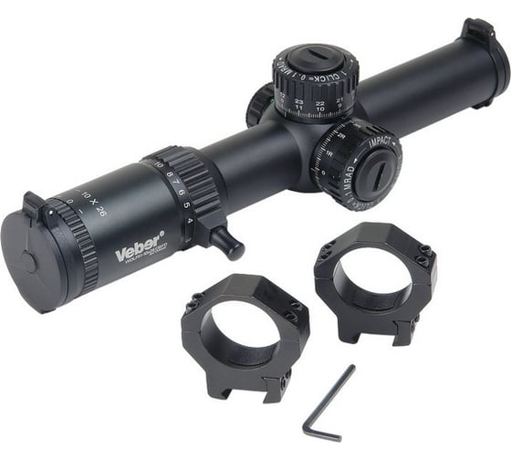Прицел Veber оптический wolf ii 1-10x26 gb fd загонник 27180 м27180-ВИ