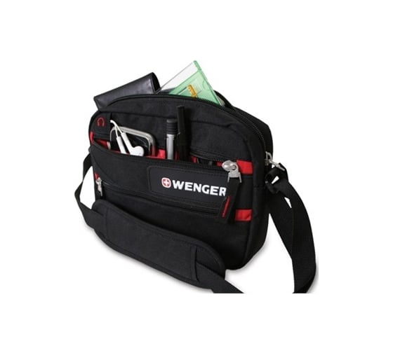 Сумка Wenger Horizontal Accessory Bag цвет черный, 23х5х18 см 18322135