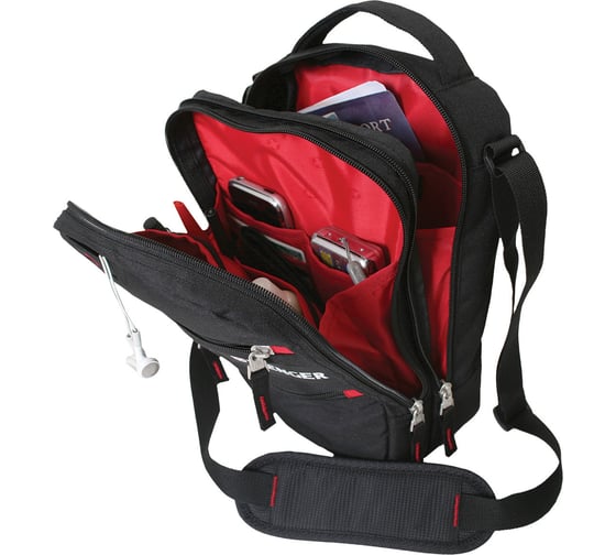 Сумка Wenger Mini Vertical Boarding Bag, цвет черный, 22x9x29 см 18262166