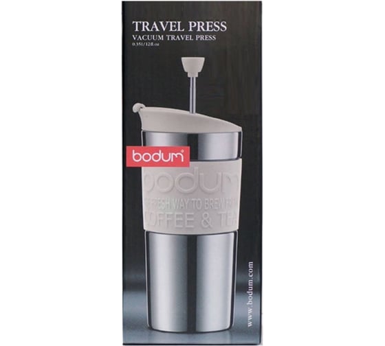 Термокружка с прессом Bodum Travel 0.35 л, красная 11067-294