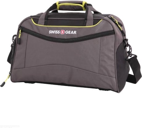 Спортивная сумка Swissgear серый/салатовый, 48х24x30 см, 35 л SA72614619