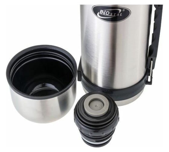 Термос BIOSTAL 1.5 л, ручка с кнопкой NY-1500-2