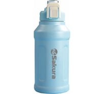 Термобутылка Sakura TM-03-900BL 2в1, 0.9 л, с трубочкой, голубой РТ-00070883