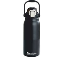 Термобутылка Sakura TM-02-1300BK 2в1, 1.3 л, с трубочкой, антрацит РТ-00070881