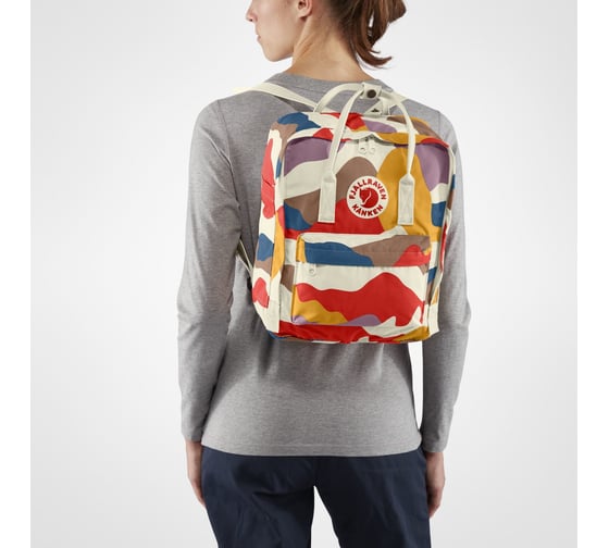 Рюкзак Fjallraven Kanken Art камуфляжный, 27х13х38 см, 16 л F23610-971