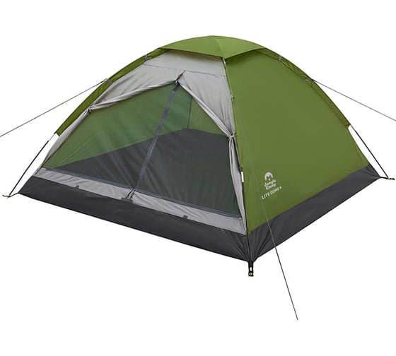 Четырехместная палатка Jungle Camp Lite Dome 4, цвет зеленый/серый 70813