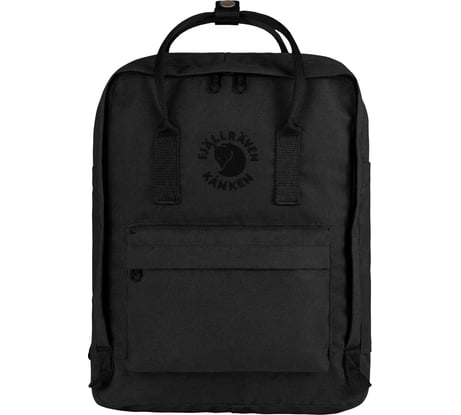 Рюкзак Fjallraven Re-Kanken черный, 27х13х38 см, 16 л F23548-550