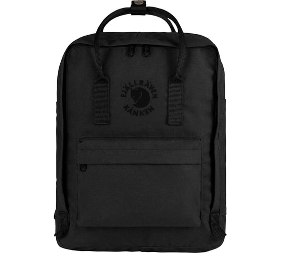 Рюкзак Fjallraven Re-Kanken черный, 27х13х38 см, 16 л F23548-550