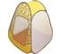Детская игровая палатка BELON familia Радужный домик 4 грани конус-мини, принт "Цветы на желтом", 80x55x40 см ПИ-004-КМ-ТФ-Цветы на желтом 1