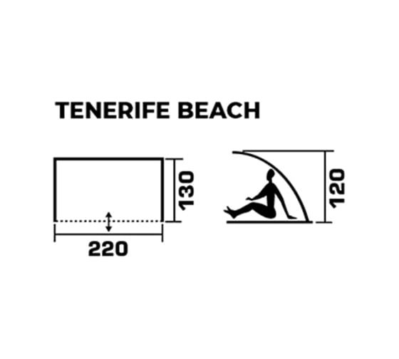 Пляжный тент Jungle Camp Tenerife Beach 70874