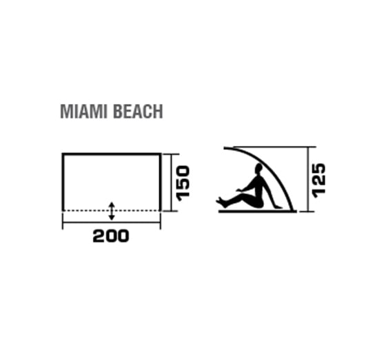 Пляжный тент Jungle Camp Miami Beach 70872