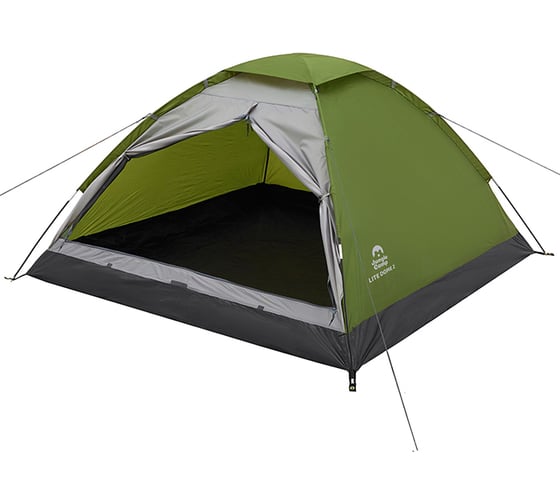 Двухместная палатка Jungle Camp Lite Dome 2, цвет зеленый/серый 70811