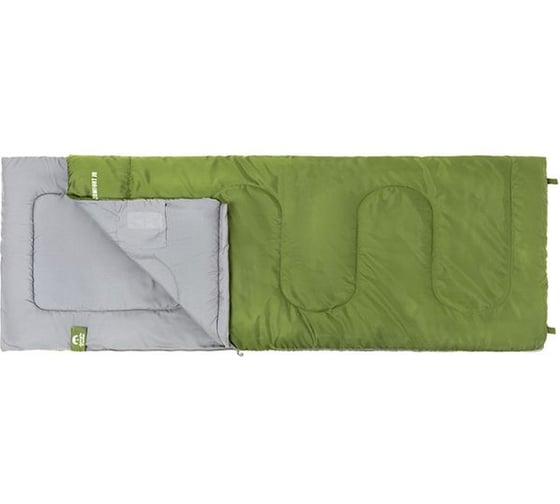 Спальный мешок с подголовником Jungle Camp Ranger Comfort JR левая молния, цвет зеленый 70916