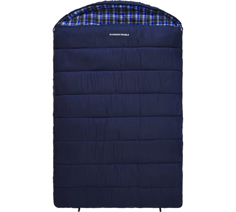 Двухместный спальный мешок с фланелью Jungle Camp Glasgow Double цвет синий 70962