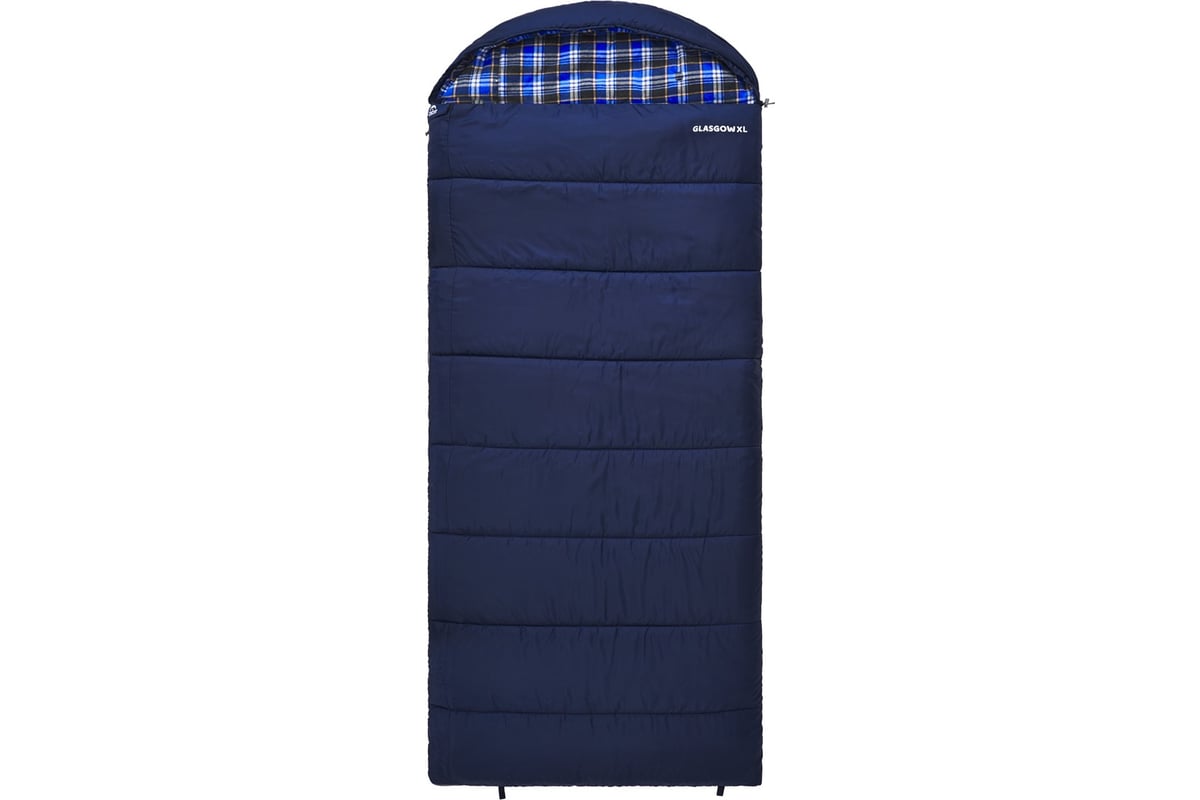 Широкий спальный мешок с фланелью Jungle Camp Glasgow XL левая молния ...