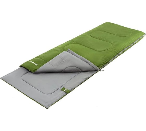 Спальный мешок с подголовником Jungle Camp Camper Comfort левая молния, цвет зеленый 70934