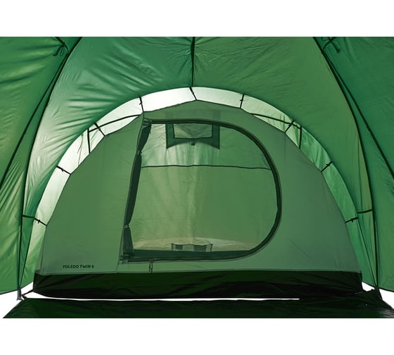 Шестиместная палатка Jungle Camp Toledo Twin 6, цвет зеленый 70835