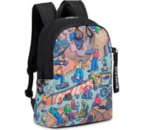 Городской рюкзак RIVACASE с принтом Скейтер, 12 л 5420 black