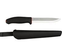 Нож Morakniv 731, углеродная сталь, цвет черный с красным 1 0731