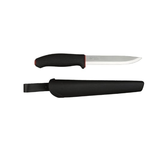Нож Morakniv 731, углеродная сталь, цвет черный с красным 1 0731 1