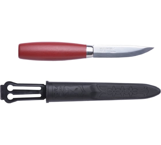 Нож Morakniv Classic № 2, углеродистая сталь, рукоять из березы, цвет красный 1 0002 0 1