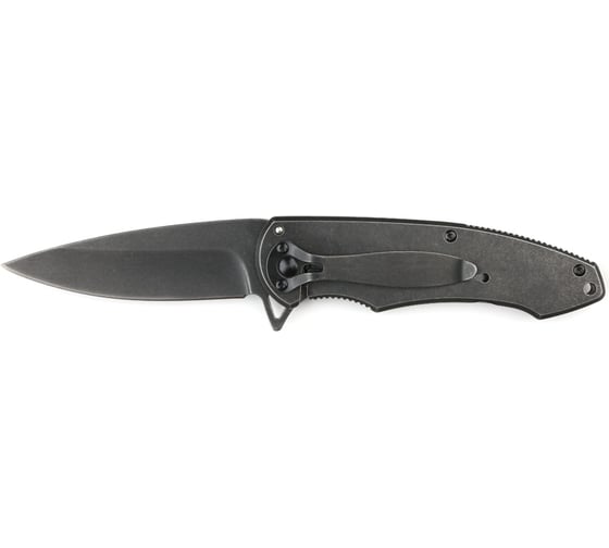 Нож Stinger 82.5 мм, чёрный с медведем FK-S063GY