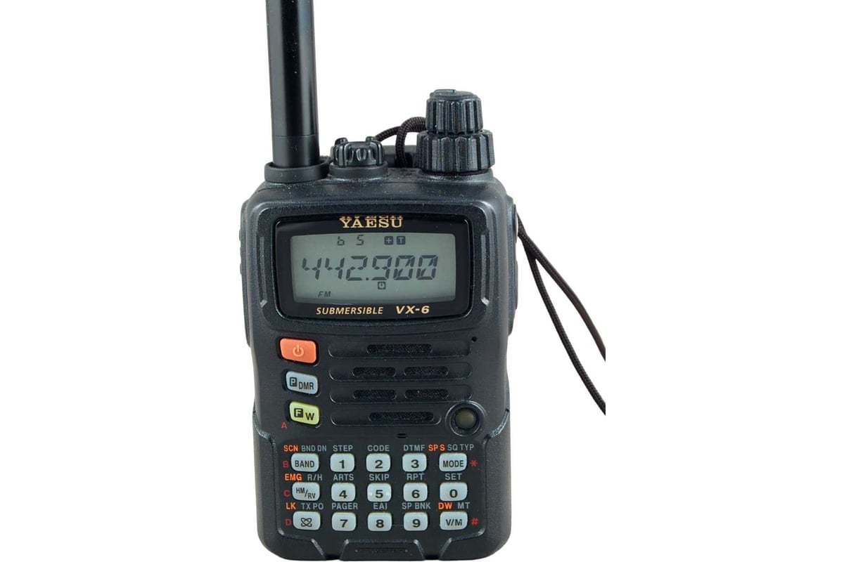 Рация YAESU VX-6R 0.5-999 МГц, 5 Вт, 1250 мАч 00010699 - выгодная цена,  отзывы, характеристики, фото - купить в Москве и РФ