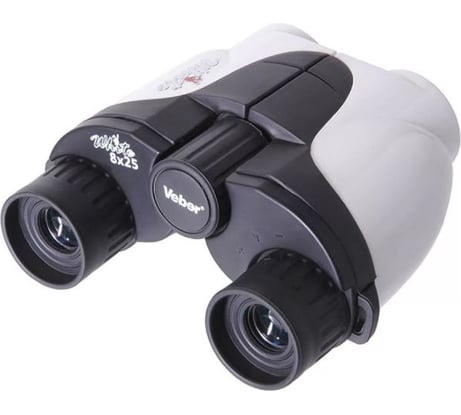 Бинокль Veber White Night 8x25 белый/черный 24696