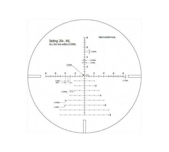 Оптический прицел Vector Optics 30 мм, sfp continental x6 5-30x56 tactical (vct-20a) SCOL-47