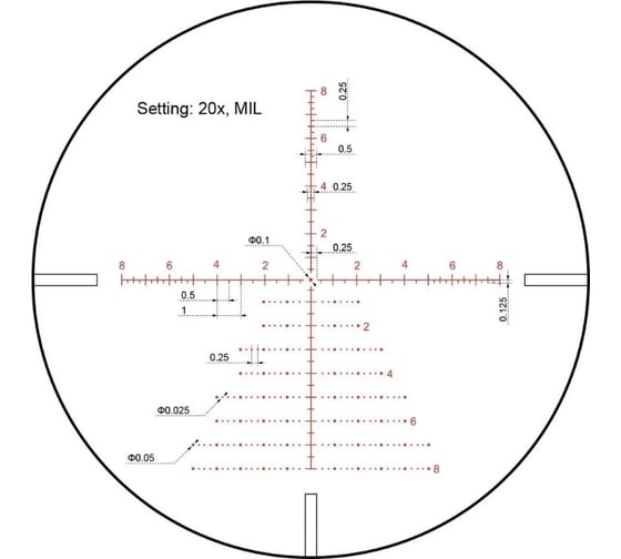 Оптический прицел Vector Optics 30 мм, sfp continental x8 4-32x56 tactical ed SCOL-T51