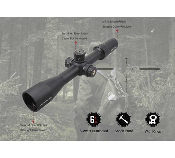 Оптический прицел Vector Optics 30 мм, sfp taurus 4-16x44 hd SCOL-45