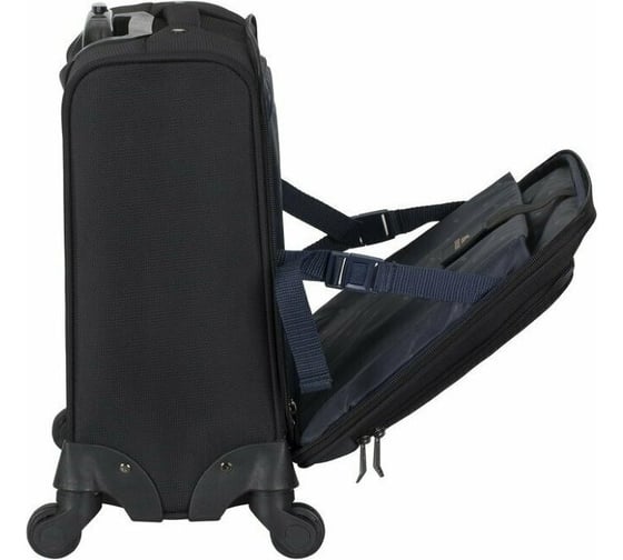 Чемодан RIVACASE black ECO ручная кладь, на колесах 20" 8481