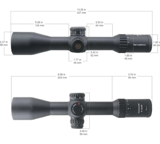Оптический прицел Vector Optics 34 мм ffp continental x6 3-18x50 vct-34 SCFF-28