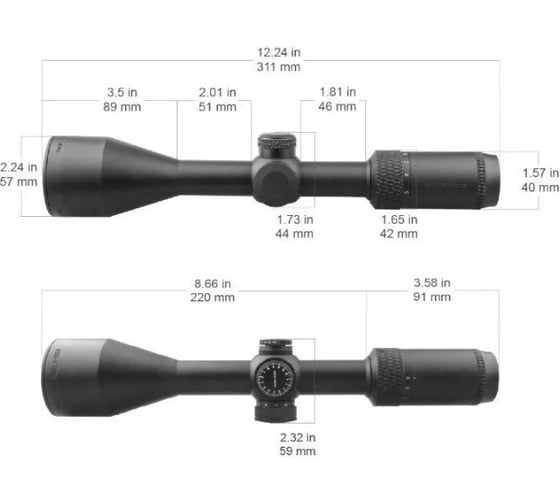Оптический прицел Vector Optics 25.4 мм sfp matiz 3-9x50 SCOM-28