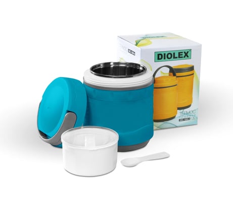 Термос-контейнер для пищи DIOLEX 1.2 л, синий DXС-1200-2-B