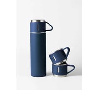 Термос для чая и кофе Travel Friendly 0.5 л, с кружками, синий 30004