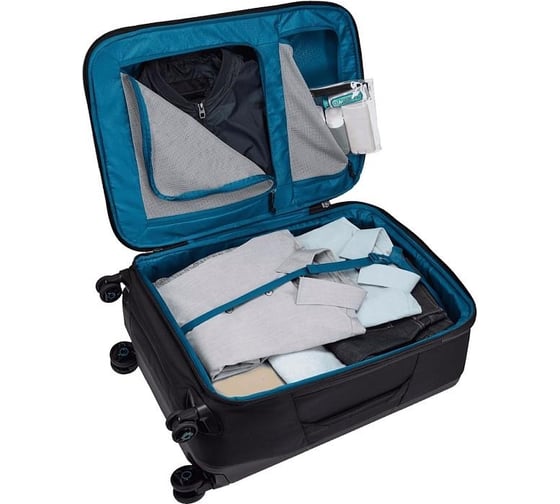 Тканевый чемодан с вращающимися колесами Thule Subterra Spinner, 63 см, Black 3203919