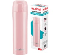 Термокружка LAIMA с двойной стальной стенкой, 470 мл, нежно-розовый матовый 608824