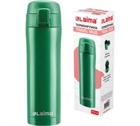 Термокружка LAIMA с двойной стальной стенкой, 470 мл, изумрудно-зеленый матовый608823