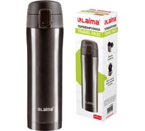 Термокружка LAIMA с двойной стальной стенкой, 470 мл, шоколадно-коричневый металлик 608819